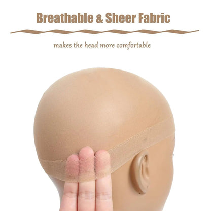 HD Wig Cap For Women UltraThin Invisible Stretchy Stocking Cap For Lace Front Wig Sheer Nylon Wig C 3