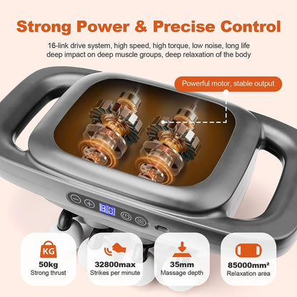 HighFrequency Vibration Fascia Gun Muscle Massage Gun 8 Heads Deep Tissue Neck Shoulder Back  Waist