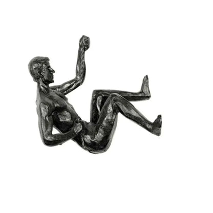 Athlete Rock Climbing Man Statue  Resin Wall Hanging Decoration Retro Sculpture 3D Figure Art For H 3