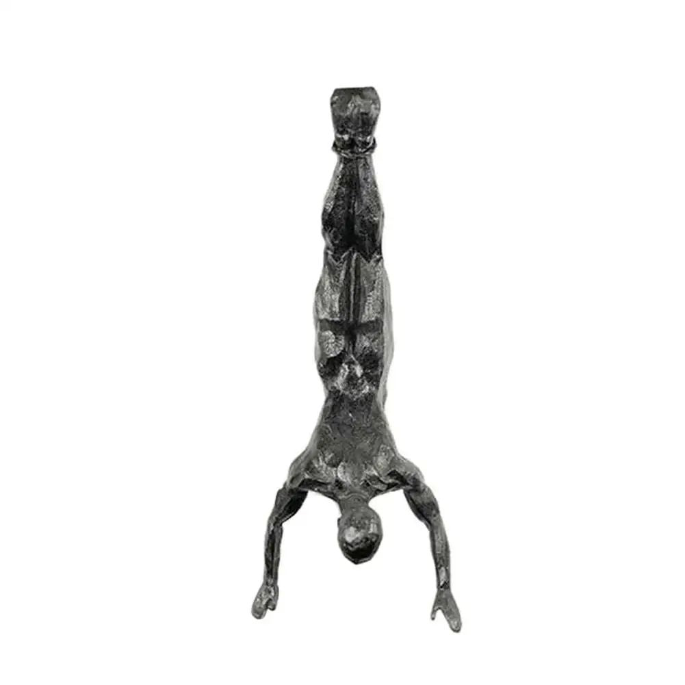 Athlete Rock Climbing Man Statue  Resin Wall Hanging Decoration Retro Sculpture 3D Figure Art For H 4