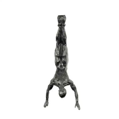 Athlete Rock Climbing Man Statue  Resin Wall Hanging Decoration Retro Sculpture 3D Figure Art For H 4