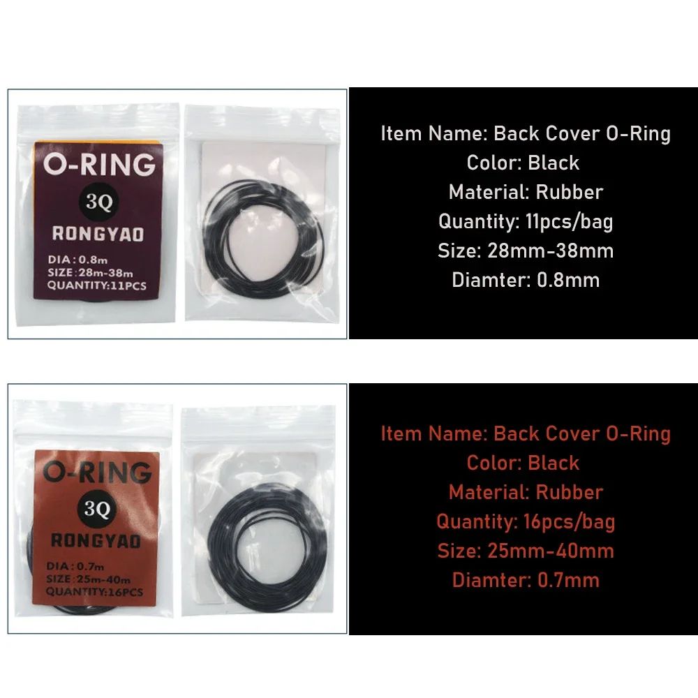 Waterproof Watch Gasket Set O Ring Rubber Back Cover Seals For Watch Case Watchmaker Repair Tools R 4