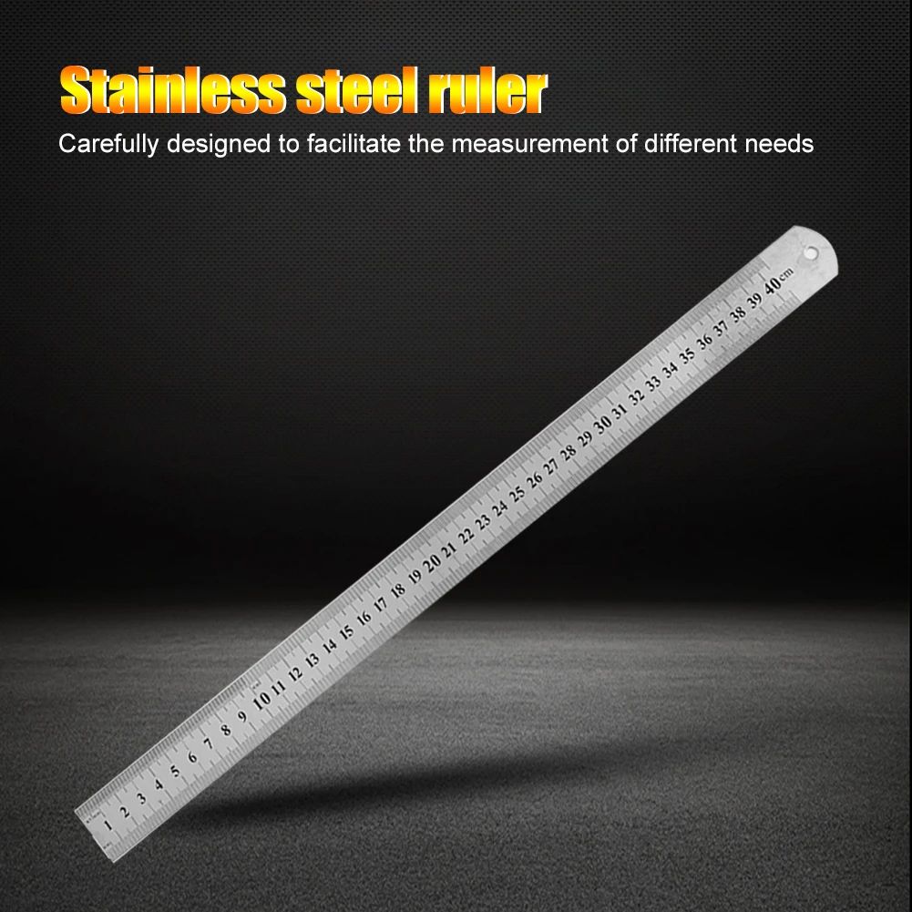 Stainless Steel Metal Straight Ruler Double Sided Precision Measuring Tool For Professional Draftin 1