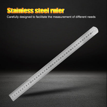 Stainless Steel Metal Straight Ruler Double Sided Precision Measuring Tool For Professional Draftin 1