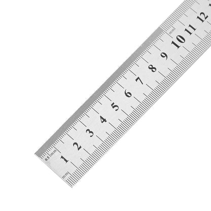 Stainless Steel Metal Straight Ruler Double Sided Precision Measuring Tool For Professional Draftin 4