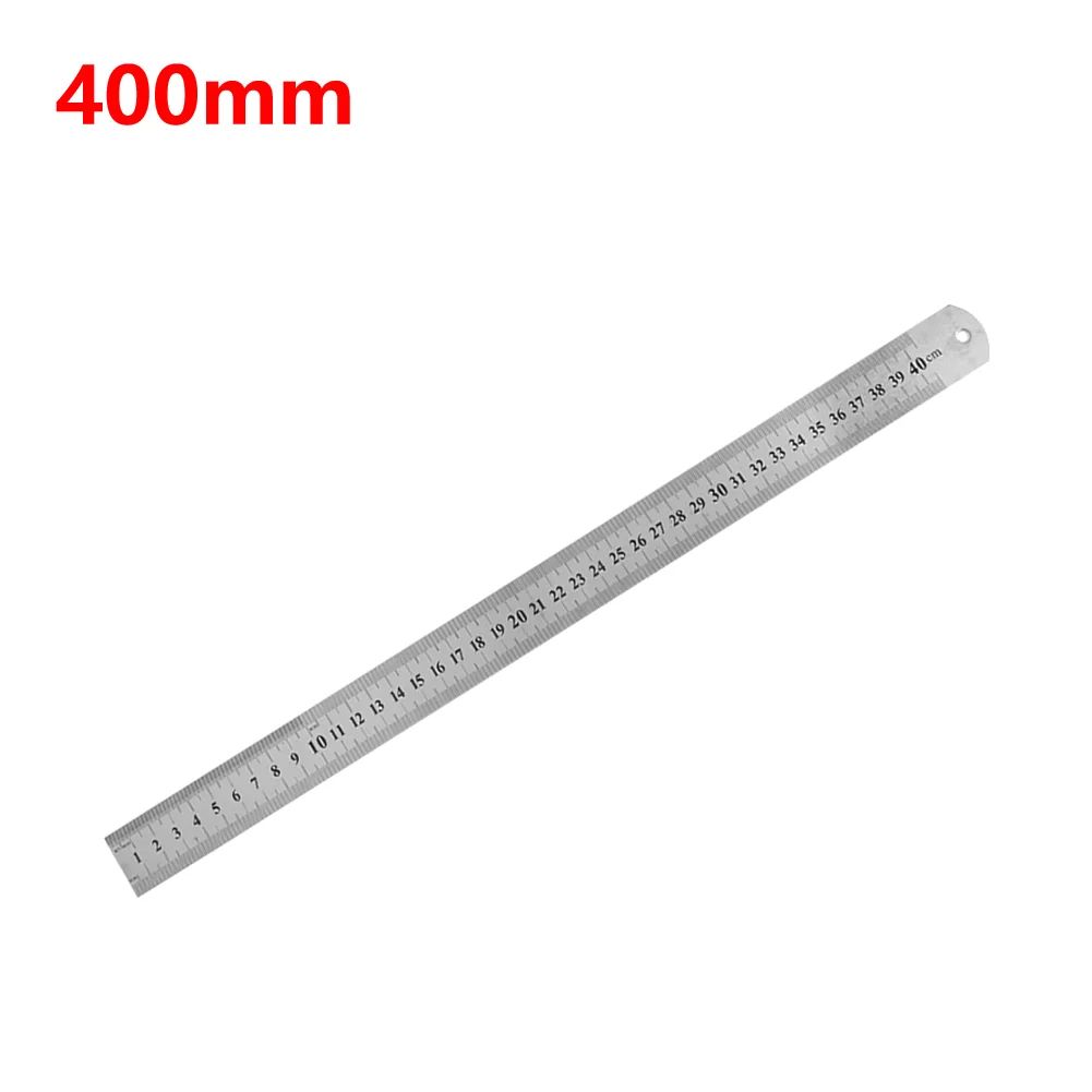 Stainless Steel Metal Straight Ruler Double Sided Precision Measuring Tool For Professional Draftin 8