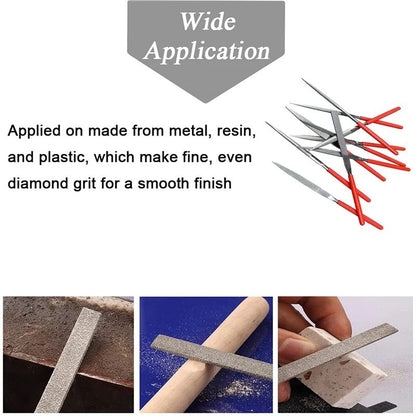 10Pcs Diamond Needle File Set Mini Needle File Kit For Stone Glass Metal Carving Craft Hand Tool Fo 4