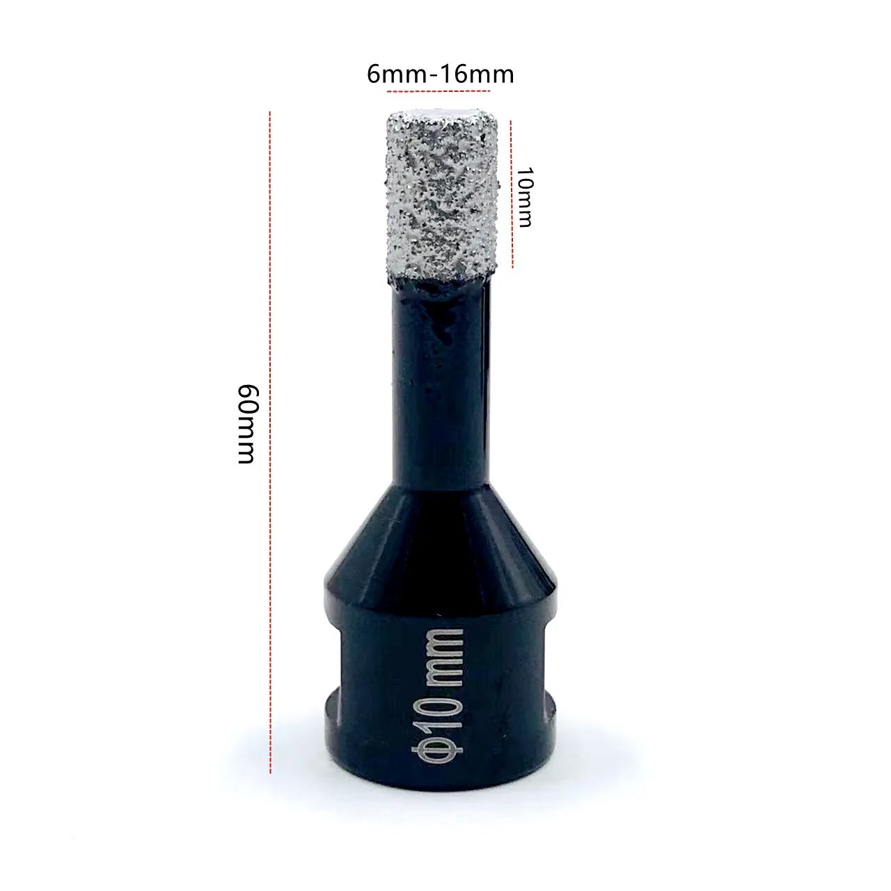 Dry Diamond Drilling Core Bits  Ceramic Tile Hole Saw Cutter For Granite Marble  Stone With Thread  1