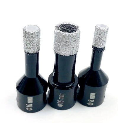 Dry Diamond Drilling Core Bits  Ceramic Tile Hole Saw Cutter For Granite Marble  Stone With Thread  2