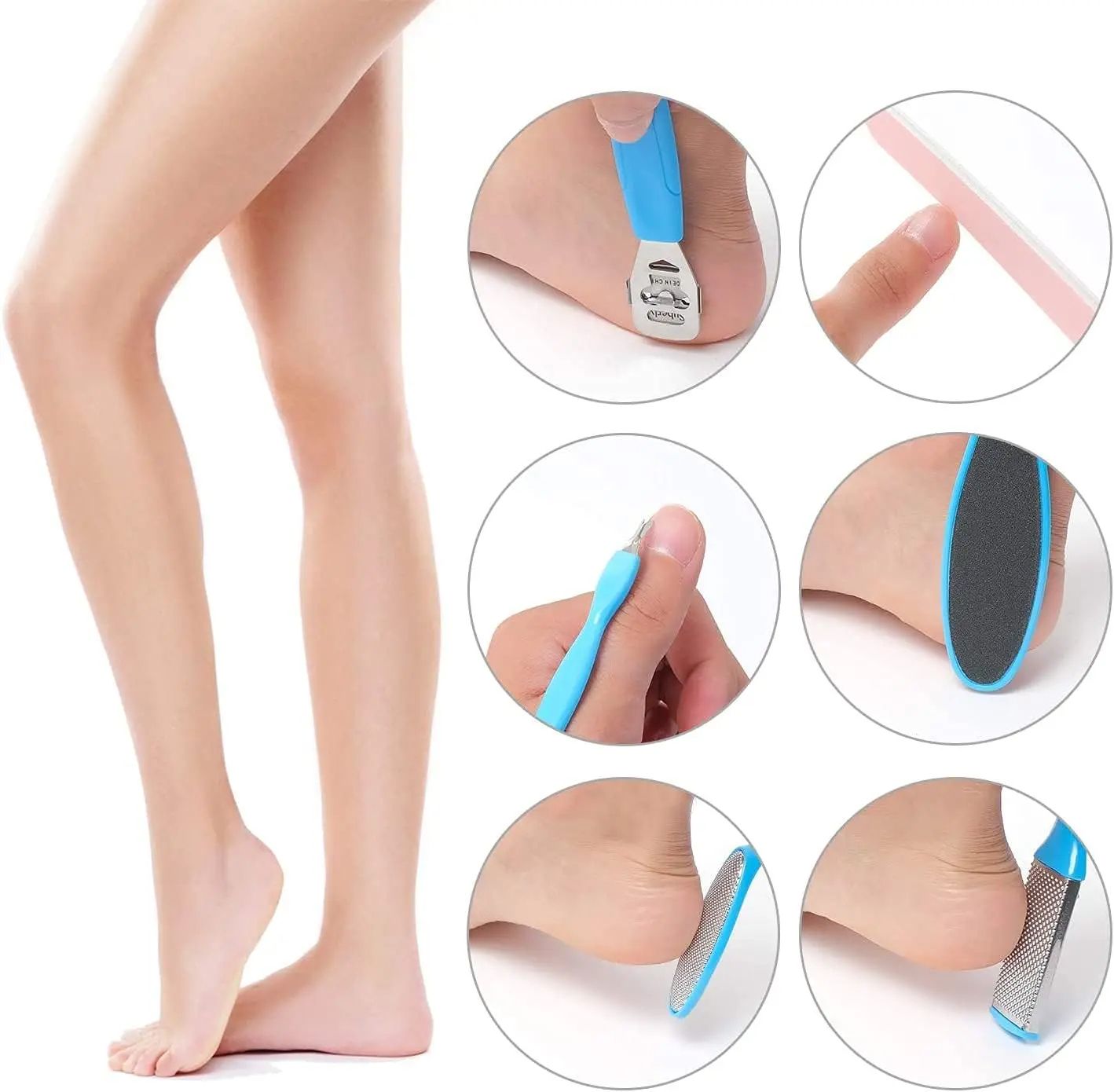 Deluxe Foot Octopus Fish Eye Exfoliating Heel Sharpener  Sole Crackles Removal Files Heel Cramping  1