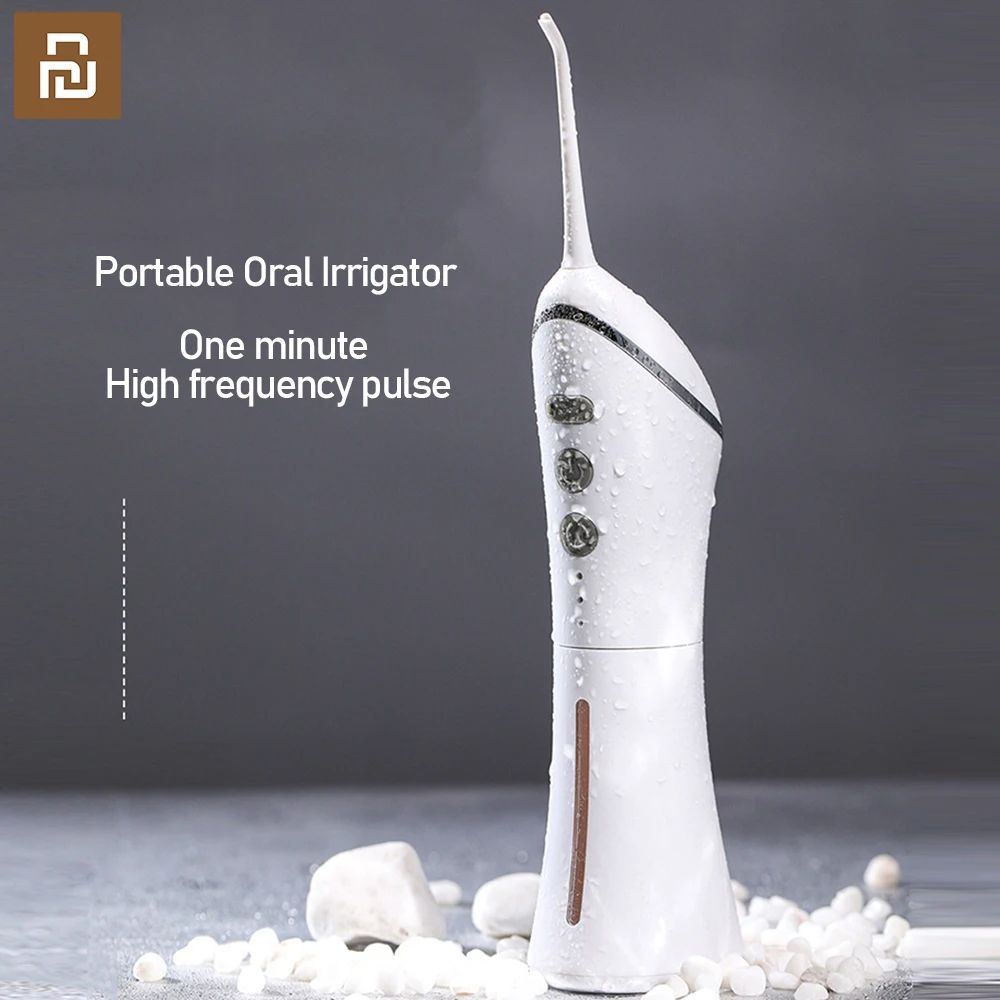 YOUPIN Water Flosser, USB Rechargeable Electric Oral Irrigator for Dental Whitening, Jet Tooth Scaler & Gum Care