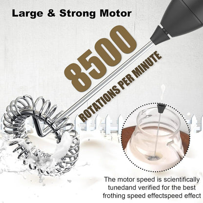 USB Rechargeable MINI Milk Frother Electric Foam Maker Coffee Whisk Mixer Egg Beater For Lattes Hot 2