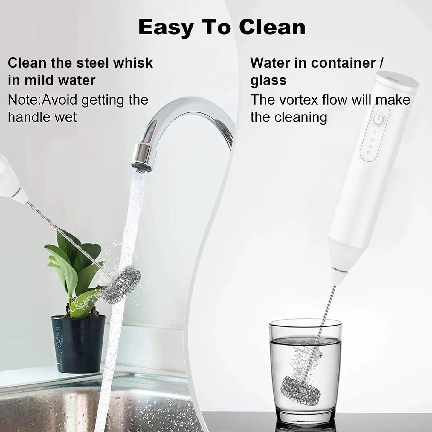 USB Rechargeable MINI Milk Frother Electric Foam Maker Coffee Whisk Mixer Egg Beater For Lattes Hot 4