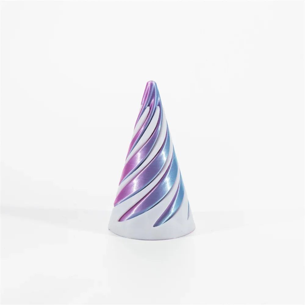 Mini 3D Printed Spiral Cone  Impossible Pyramid Toy Pass Through Pyramid Sculpture With Vortex Thre 7