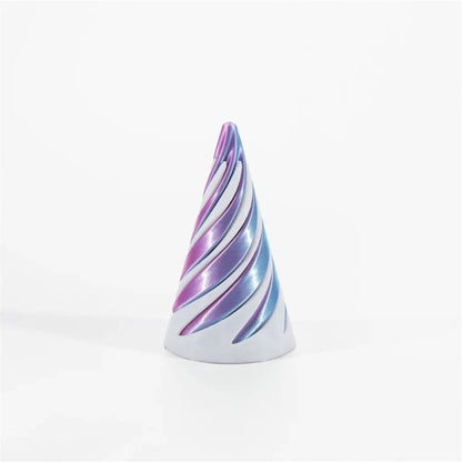 Mini 3D Printed Spiral Cone  Impossible Pyramid Toy Pass Through Pyramid Sculpture With Vortex Thre 7