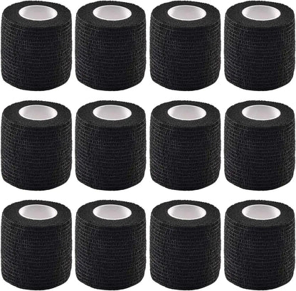 Wholesale Black Tape Tattoo Handle Bandage AntiSlip Waterproof Disposable SelfAdhesive Elastic Band 7