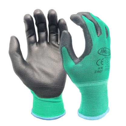 Professional PU Coated Safety Gloves Nylon Garden  Construction Gloves For Men Women 2
