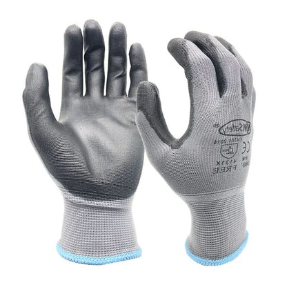 Professional PU Coated Safety Gloves Nylon Garden  Construction Gloves For Men Women 3