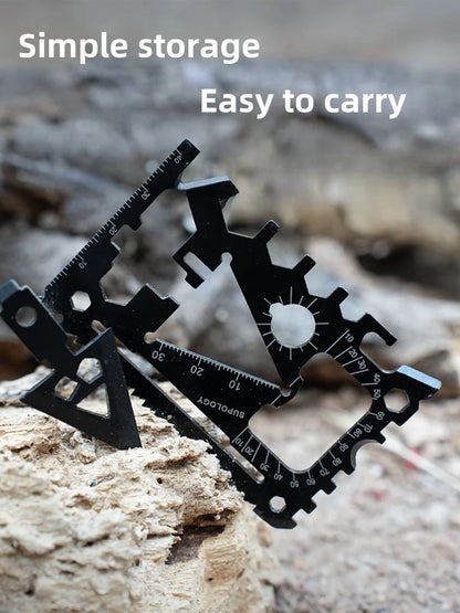 Outdoor Portable Card Knife, Wildlife Survival Equipment, Multi Purpose Lifesaving Tool, Compact & Portable