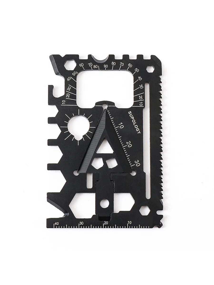 Outdoor Portable Card Knife Wildlife Survival Equipment Multi Purpose Lifesaving Tool Compact  Port 4