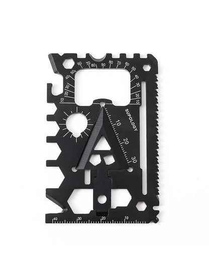 Outdoor Portable Card Knife Wildlife Survival Equipment Multi Purpose Lifesaving Tool Compact  Port 4