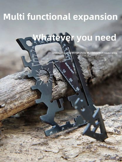 Outdoor Portable Card Knife Wildlife Survival Equipment Multi Purpose Lifesaving Tool Compact  Port 2