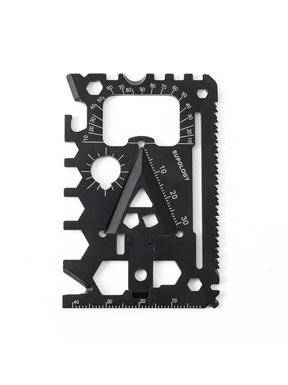 Outdoor Portable Card Knife Wildlife Survival Equipment Multi Purpose Lifesaving Tool Compact  Port 6