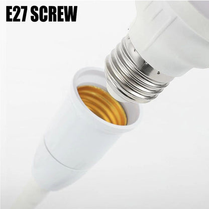 Direct Plug In Rotary Lamp Head Socket Lamp Converter With Switch LED Table Lamp Base Adapter 3