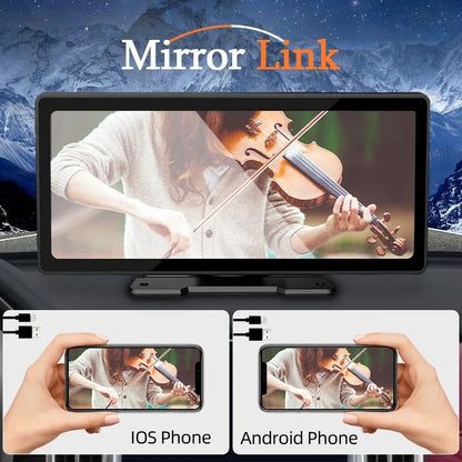 Car Mirror Radio Multimedia Video Player Universal Wireless CarPlay  Android Auto With Bluetooth AU 2