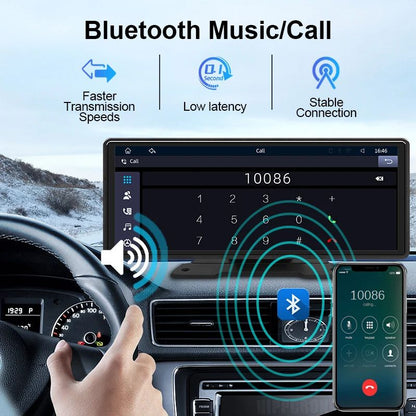 Car Mirror Radio Multimedia Video Player Universal Wireless CarPlay  Android Auto With Bluetooth AU 3