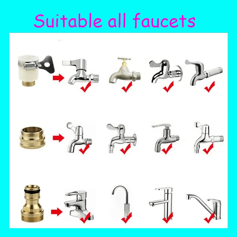 Universal Hose Tap Adapter  1523mm Faucet Connector For Garden Watering Systems 7