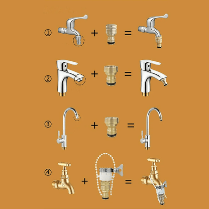 Universal Hose Tap Adapter  1523mm Faucet Connector For Garden Watering Systems 8