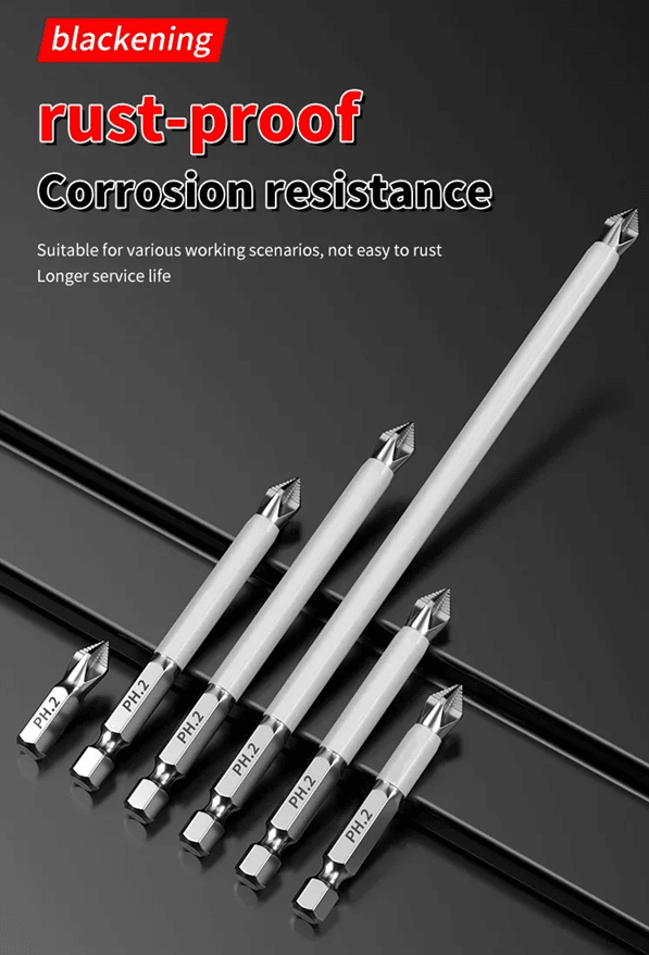 Magnetic Phillips Screwdriver Bits  6Piece AntiSlip Set For Electric Drills 6