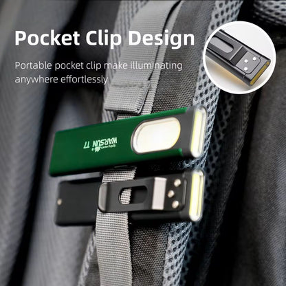 Mini Magnetic LED Keychain Flashlight with 800LM COB Work Light