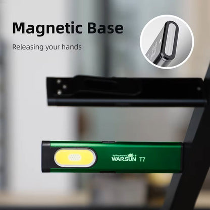 Mini Magnetic LED Keychain Flashlight With 800LM COB Work Light 4