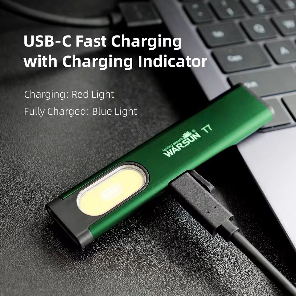 Mini Magnetic LED Keychain Flashlight With 800LM COB Work Light 6