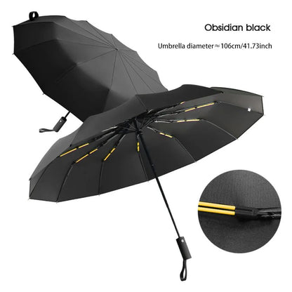 Reinforced Umbrella Men Business Strong  Durable Wind Resistant Anti UV Sunscreen For Women 4