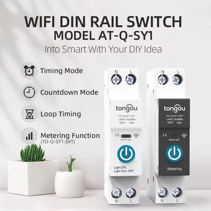 Tuya WiFi Smart Circuit Breaker Switch With Energy Monitoring And App Control 3