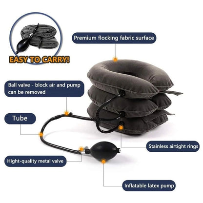 Inflatable Cervical Neck Traction Device For Chronic Neck  Shoulder Pain Relief Adjustable Neck Str 4