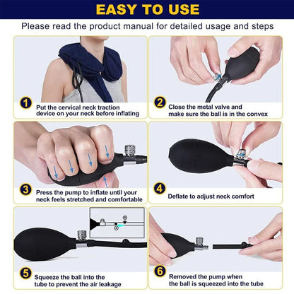 Inflatable Cervical Neck Traction Device For Chronic Neck  Shoulder Pain Relief Adjustable Neck Str 5