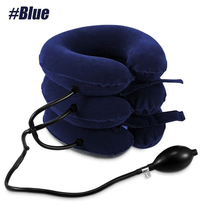 Inflatable Cervical Neck Traction Device For Chronic Neck  Shoulder Pain Relief Adjustable Neck Str 6