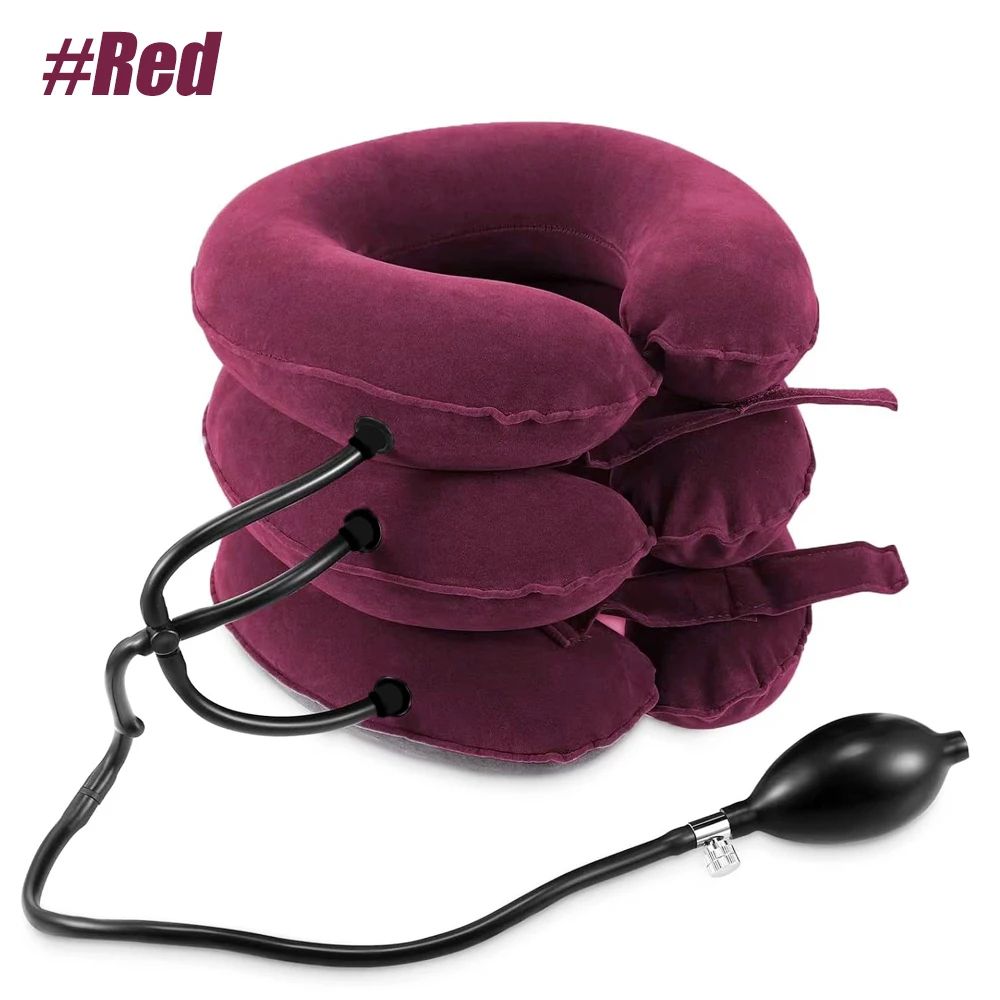 Inflatable Cervical Neck Traction Device For Chronic Neck  Shoulder Pain Relief Adjustable Neck Str 10
