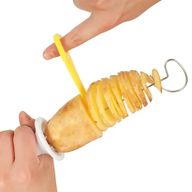 Potato Tower Making Machine  Whirlwind Potato Spiral Cutter Durable Vegetable Slicer  Creative Kitc 3