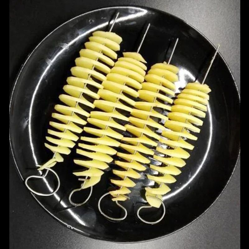 Potato Tower Making Machine  Whirlwind Potato Spiral Cutter Durable Vegetable Slicer  Creative Kitc 4