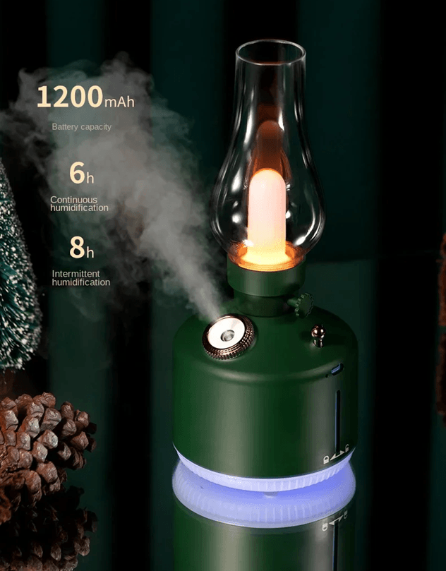 RetroGlow Aroma Diffuser Lamp  USB Cool Mist Humidifier With 7Color LED Lights 3