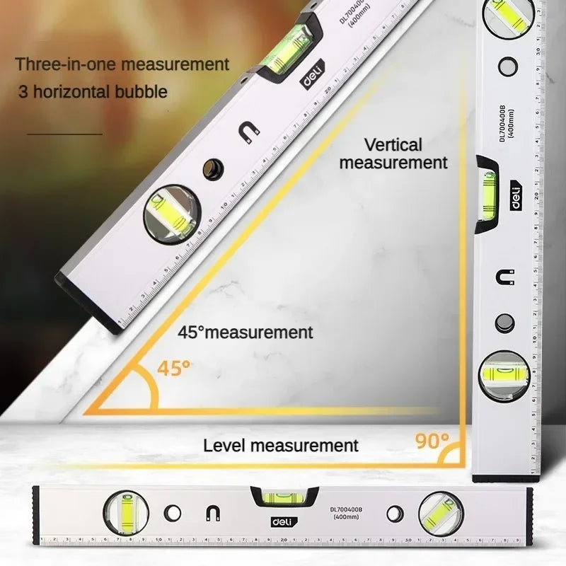 HeavyDuty Magnetic Torpedo Level Durable Aluminum Shockproof Bubble Level With 3 HighVisibility Via 2