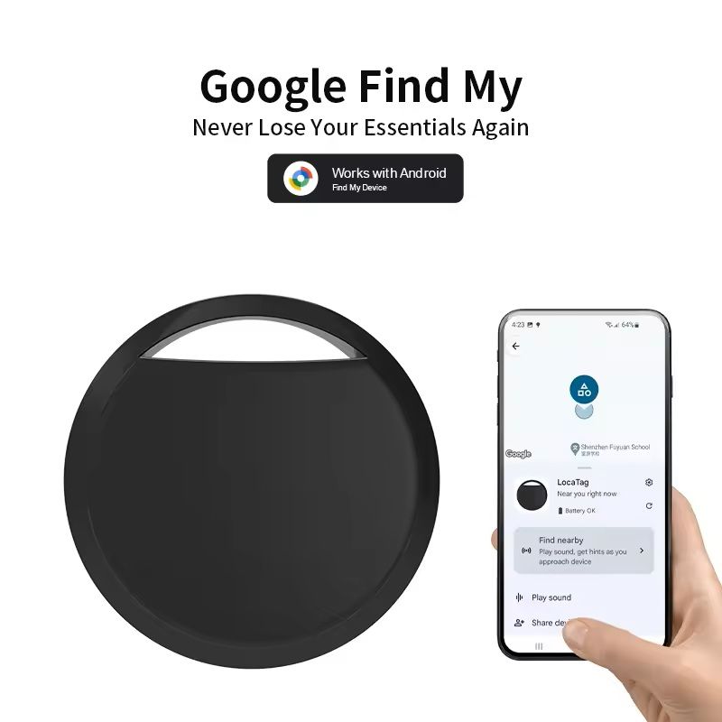 Bluetooth GPS Tracker – Smart Key Finder Tag for Android with Google Find My App