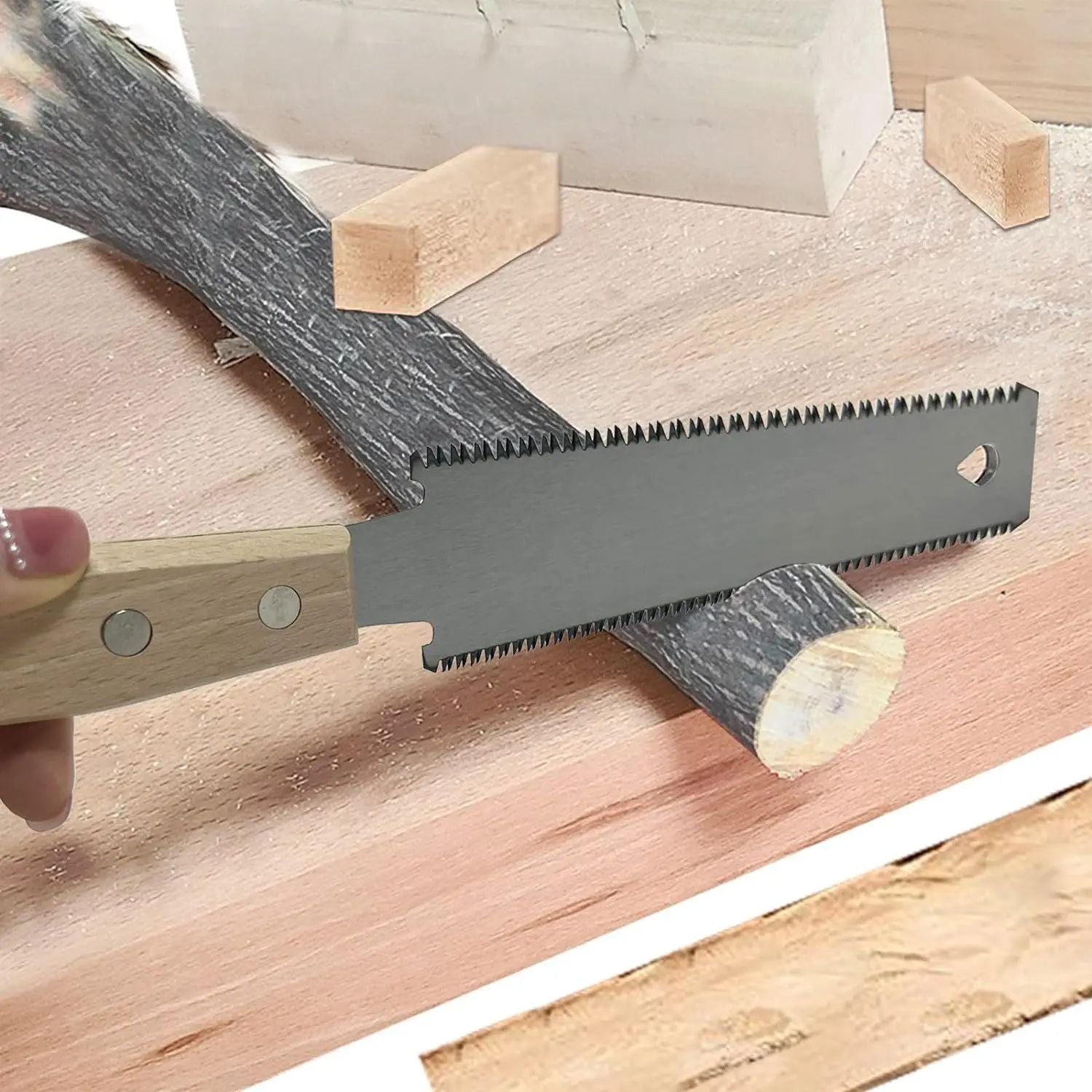 Double Sided Flexible Hand Saw For Flush Cutting Household Woodworking Saw Tool 5