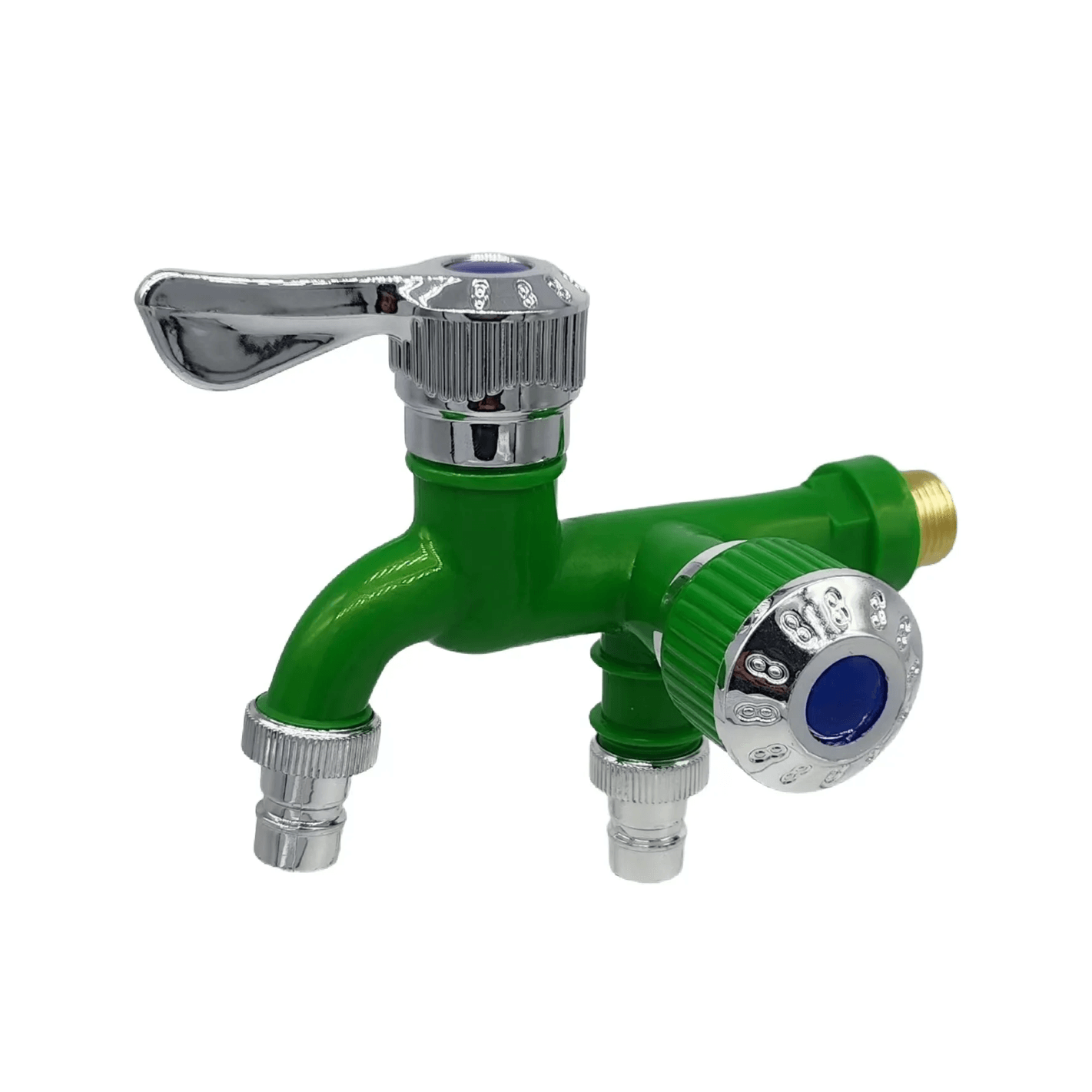 AquaSplit Dual Outlet Faucet  Quick Connect Laundry  Mop Pool Tap 3