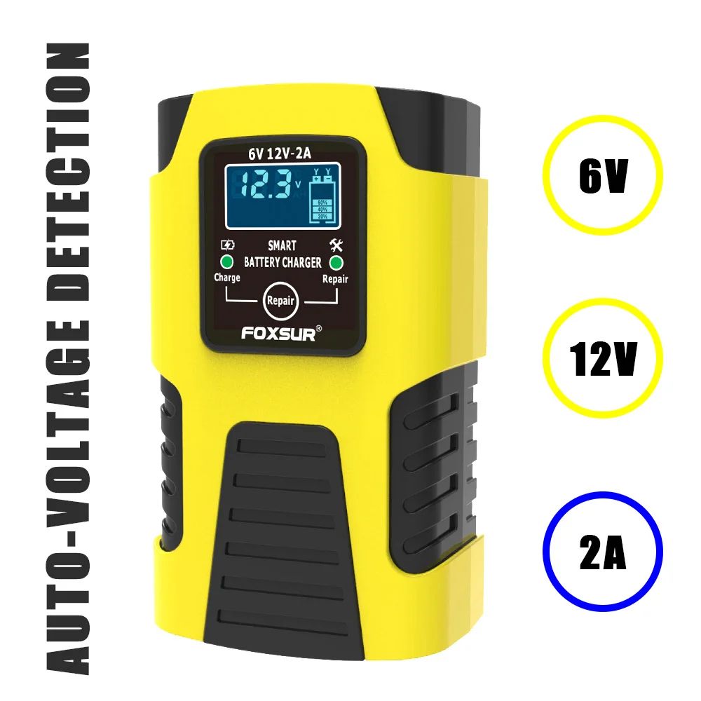 Fully Automatic Smart Digital Battery Charger Motorcycle  Car Accessory 1